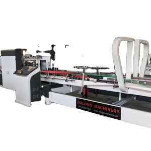 Ligne de production entièrement automatique de pliage et de collage de boîtes, machine de pliage et de collage de carton ondulé - Product Image 1