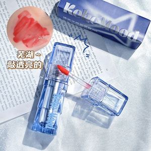 Kekemood Miroir Glace Transparent Bleu Laque À Lèvres Pure Desire Pleine Lèvres Pseudo Plaine Visage Nude Couleur Série - Product Image 3