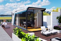 Villa Tiny Modern Space Capsule Container House Prefab Mobile Capsule Room Hotel Bedroom Home Office Pod Living Steel ISO CE