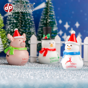 ดีพี ไมเนียเจอร์ คริสต์มาส ฟิกเกอร์ ซานต้า สโนว์แมน เครื่องประดับตกแต่งภายในบ้าน ของขวัญ - Product Image 3