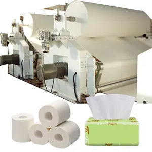 High speed toilet paper rewinding machine small scale toilet tissue paper roll production line
