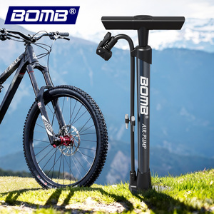Pompe à air pour vélo BOMO, 160 PSI, haute pression, poignée ergonomique légère, base stable pour VTT et vélo de route - Product Image 5