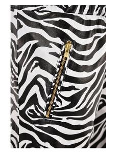 Pantalones de Mujer Personalizados 100% Cuero Nappa con Estampado de Cebra, Corte Entallado, Marca Privada OEM/ODM, Pantalones Clásicos de Lujo - Product Image 4