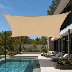<span class=keywords><strong>Voile</strong></span> <span class=keywords><strong>d</strong></span>'<span class=keywords><strong>ombrage</strong></span> imperméable OEM, respirante, en HDPE, résistante aux UV, pour terrasse, jardin, restaurant - Product Image 4