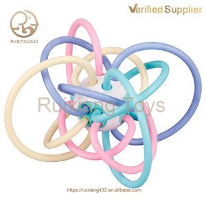 Offre Spéciale nouveau-né anneau de dentition bébé jouets Musical éducation précoce enfants jouet 0-12 mois bébé hochets main saisir <span class=keywords><strong>Manhattan</strong></span> balle - Product Image 2