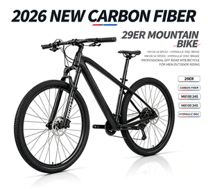 Bicicleta de Montanha 29er em Fibra de Carbono 26, M8100, 24 Velocidades, Freio a Disco Hidráulico, Bicicleta Profissional Off Road para Homens, Passeio ao Ar Livre - Product Image 1