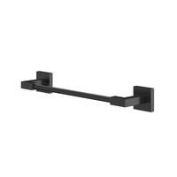 Porte-serviettes double carré en laiton pour salle de bain, fixation murale, finition bronze brossé, 60 cm, pour hôtel