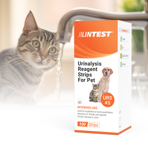 Tiras de prueba UTI de panel completo 4 en 1 para glucosa en mascotas, gravedad específica, PH, proteína - Product Image 4