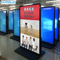 65/43/55 pulgadas HD poster LCD kiosco 4K interior inalámbrico video media reproductor de señalización digital para equipo de publicidad tótem