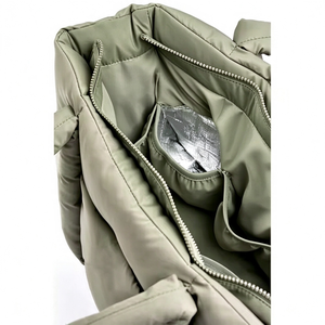 Sac de voyage matelassé en nylon avec logo personnalisé, sac à langer pour maman, sac de week-end - Product Image 6