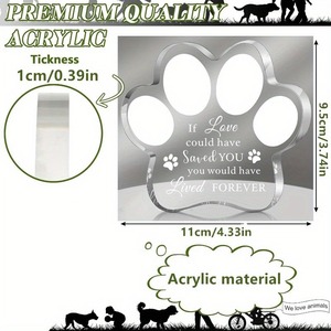 Wholesale <b>Pet</b> Memorial Ornament <b>Remembrance</b> <b>Gifts</b> Loss of Dog Sympathy <b>Gift</b> Paw - Product Image 3