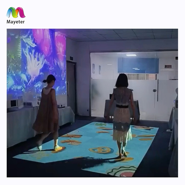 3D Outdoor Mobile Interactive Floor Games Projection Games Interactive Projection With Software System