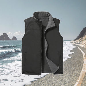 Chaleco de Pana de Doble Cara para Hombre 2025, Chaqueta sin Mangas Informal para Otoño e Invierno, Cálida, con Cremallera, Ecológica, Cortavientos, Mediana - Product Image 3