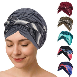 New Luxury Solid Color <b>Head</b> <b>wrap</b> Ethnic Stretch Polyester Muslim Lady Inner Caps Soft Fashion Hijabs Bonnet - Product Image 3