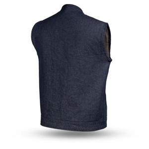 Gilet de sport pour homme en denim personnalisé, logo personnalisé, 100% coton, haute qualité, vêtement d'extérieur d'été respirant, écologique, style vintage - Product Image 5