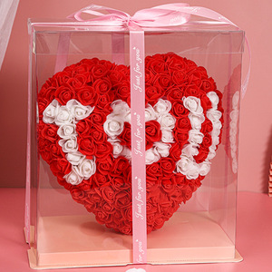 <span class=keywords><strong>Ideas</strong></span> de Productos Nuevos, Rosa Eterna, Regalo de Flor, Rosa Artificial de PE de 25 cm en Forma de Corazón, Oso de Rosas, <span class=keywords><strong>San</strong></span> Valentín - Product Image 3