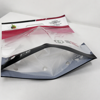 Sac Doypack YSH personnalisé en plastique souple transparent avec poignée et fermeture éclair, pour le stockage des fruits et l'emballage alimentaire en supermarché