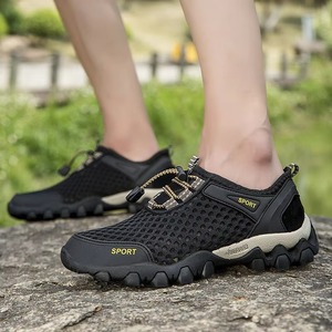 Elastic Drawstring Quick-release Buckle Design Large Mesh Breathable Upper <strong>Refreshing</strong> Breathable Functional Outdoor Casual <strong>Shoes</strong> - Product Image 2