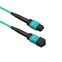 MPO/kabel bagasi MTP 24 Core/48 Core/12 Core OM3 kabel serat optik wanita digunakan untuk 8LC 12LC 16LC