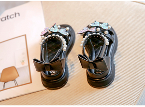 Sandales pour filles, antidérapantes, semelle souple, nœud princesse, perle, chaussures de plage d'été, sandales pour bébé, prix compétitif - Product Image 6