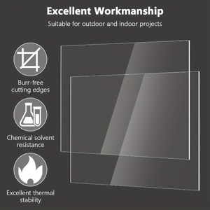 บอร์ดอะคริลิกใสขนาด5 ''x 6.9'' แผ่นอะคริลิคอัดแน่นทนทาน - Product Image 2