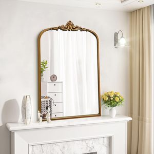 Gương Retro trang trí-Có khung kim loại chất lượng cao, gương độ phân giải cao 24 inch x 36 inch phản chiếu ánh sáng tốt - Product Image 2