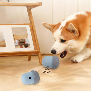 Household Interactive Silicone Pet <b>Slow</b> <b>Feeder</b> Toy Ball Snack Dispenser Food Grade <b>Dog</b> Cat Food Puzzle Toy - Product Image 2