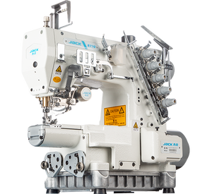 Machine à coudre interlock à cylindre petit format Jack 8770 de haute qualité avec <span class=keywords><strong>mini</strong></span> moteur servo à entraînement direct - Product Image 3