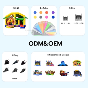 <span class=keywords><strong>Castillo</strong></span> Inflable de Buena Calidad, <span class=keywords><strong>Castillo</strong></span> Hinchable con Tobogán, Diseño de Personajes de Dibujos Animados para Exteriores - Product Image 4