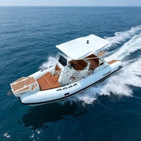 Bateau semi-rigide en aluminium 580 cm, coque rigide gonflable RHIB, pont en EVA, couleur personnalisée pour usage commercial et récréatif