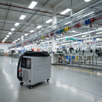 Machine de soudage au laser à fibre portative 4-en-1 refroidie par air PAT-1500 professionnelle pour métal, petite taille