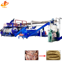 Usine de transformation des déchets aviaires, machine de traitement de la poudre de protéines animales, farine de viande et d'os pour les os de bovins et de moutons