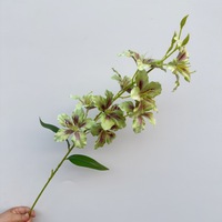 Neuartige, einteilige, 3D-gedruckte Seiden-Bauhinia-Blume mit 9 bunten Lilienköpfen – Künstliche Blumen für Hochzeitszeremonien