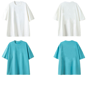 Vêtements pour femmes grande taille en gros de Chine, t-shirt court uni à manches courtes, <span class=keywords><strong>blanc</strong></span>, col rond, hauts pour femmes - Product Image 6