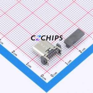 HX-TYPE-C 16P 180 LT-M H10.0 USB Connector SMD Connector Type-C Female Vertical Mount 16P - Product Image 2