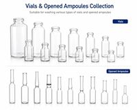 Machine de lavage automatique d'ampoules et de flacons, équipement de nettoyage de bouteilles en verre