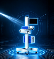 Machine de marquage laser à fibre haute vitesse Huike, marqueur laser automatique en ligne pour le codage par lots de tuyaux métalliques, quincaillerie et emballages
