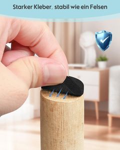 VABNEER 243 pièces auto-adhésives <span class=keywords><strong>pour</strong></span> meubles Feltrini 5mm EXTRA RÉSISTANT Amortisseur <span class=keywords><strong>pour</strong></span> sols Meubles haut de gamme - Product Image 5