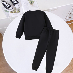 <span class=keywords><strong>Abbigliamento</strong></span> Casual per Bambini con Stampe di Personaggi, Set 2 Pezzi con Maniche Lunghe e Pantaloni Personalizzabili - Product Image 2