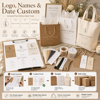 Sacs cadeaux de mariage personnalisés, sacs en papier kraft personnalisés, sacs de bienvenue pour les invités, cadeaux de fête