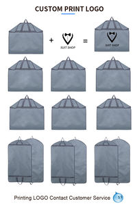 شعار مطبوع مخصص أكسفورد قابل للطي مقاوم للماء والغبار غطاء بدلة شماعات كتان من أجل تعبئة بدلة الملابس - Product Image 6