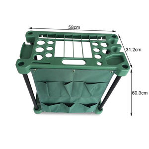 Bolsa organizadora de soporte de herramientas para patio exterior, fácil instalación, Material plástico, portaherramientas de jardín, alta capacidad de carga, 15kg de capacidad - Product Image 2