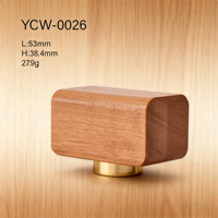 Conception personnalisée bouchon à vis de bouteille de parfum en verre et bois Fea 15 bouchon de parfum magnétique en or