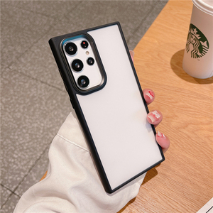 เคสกันกระแทกเลนส์กล้องโลหะแฟชั่น TPU เคสโทรศัพท์มือถือ PC สำหรับ <span class=keywords><strong>Samsung</strong></span> S24 S23 S22 S21 NOTE20 Plus - Product Image 3