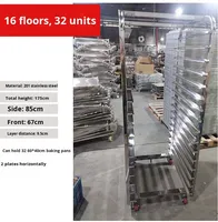 Chariot de buffet électrique Ruining en acier inoxydable à 16/32 plateaux, durable, pour la cuisson et le refroidissement, idéal pour les hôtels et restaurants