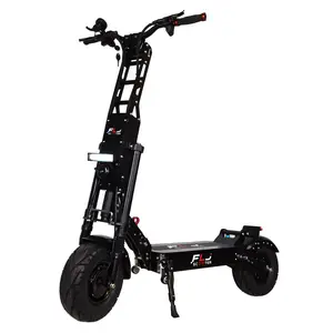 Venta al por mayor 58 cm de pedal-FLJ K6 6000W 13 pulgadas en carretera neumáticos de scooter eléctrico de doble motor poderoso scooter de movilidad con Led acrílico Pedal