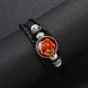 Mode travail manuel tricot bracelet en cuir <span class=keywords><strong>Harry</strong></span> bracelet magique <span class=keywords><strong>Potter</strong></span> badge bracelet bijoux pour hommes accessoires pour femmes - Product Image 4