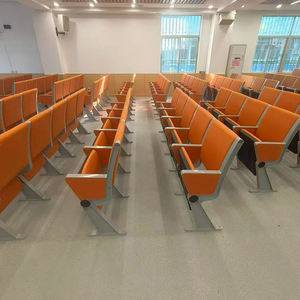 <span class=keywords><strong>Ensemble</strong></span> de <span class=keywords><strong>bureau</strong></span> et de chaise d'école pliable et durable au design moderne, adapté aux salles de classe à étages, aux salles de conférence et aux lieux de formation - Product Image 2