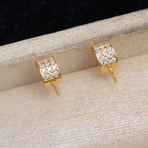 Crochets d'oreille en argent 925 pour la création de bijoux en perles, accessoires semi-finis pour boucles d'oreilles avec support vide, aiguille droite de 3 mm - Product Image 2