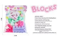 Puzzle fille blocs de construction